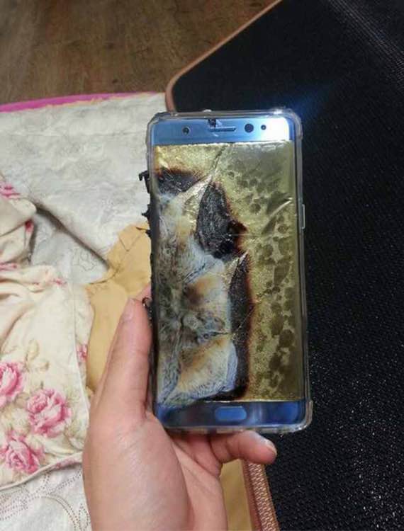 Galaxy note 7 feu