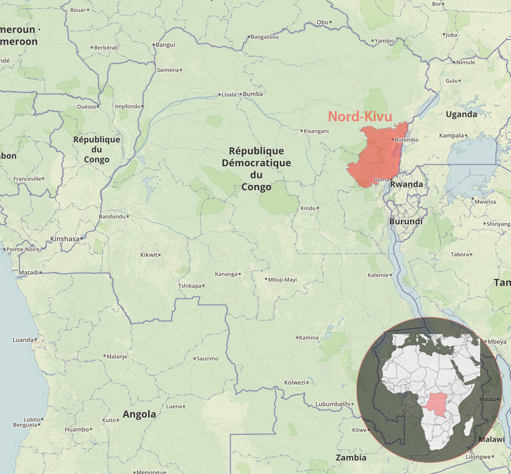 Nord kivu carte