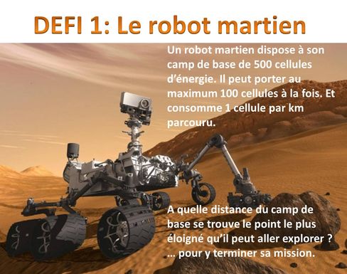 Defi1 robot martien