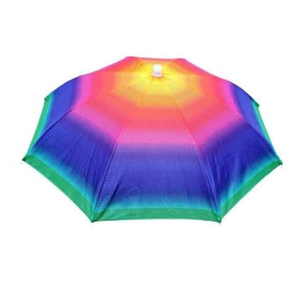 Chapeau parapluie unisexe adulte multicolore festi