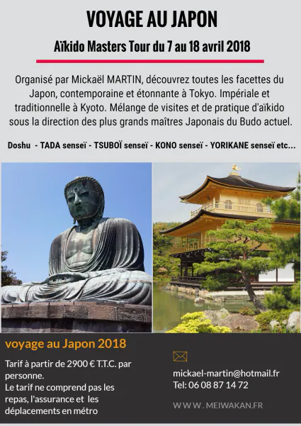 Aïkido Masters Tour - Voyage au Japon