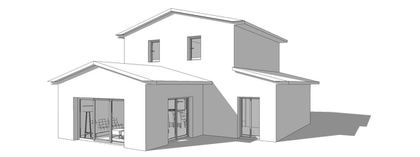 Image - bandeau haut - Modèle 3d - Perspective - Maison individuelle