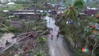 inondé, végétation dévastée Matthew 2016