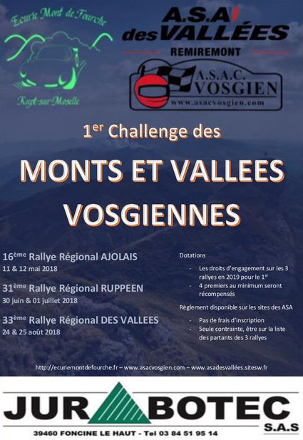 Affiche Challenge des Monts et Vallees Vosgiennes