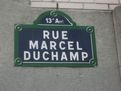 Paris 13e rue Marcel Duchamp plaque