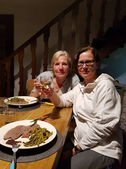 La table d'hôtes avec nos hollandaises