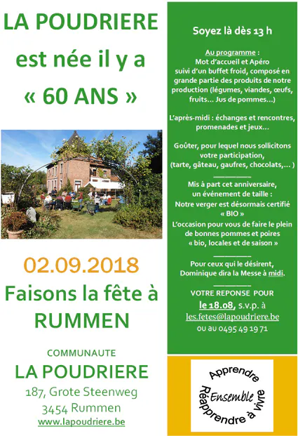 La Poudrière a 60 ans