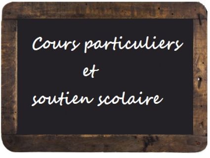 Cours particuliers et soutien scolaire 