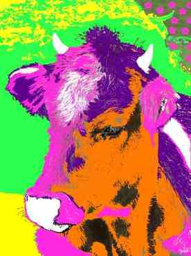 Babad art vache