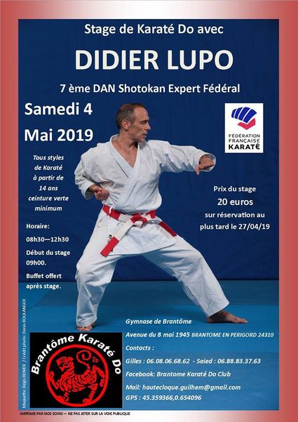 Stage didier lupo bkc 2019 affiche