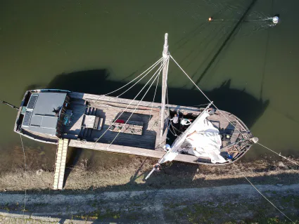 2019 03 30 vue dessus en cours d installation de voile