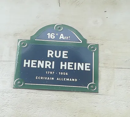 Plaque rue heine