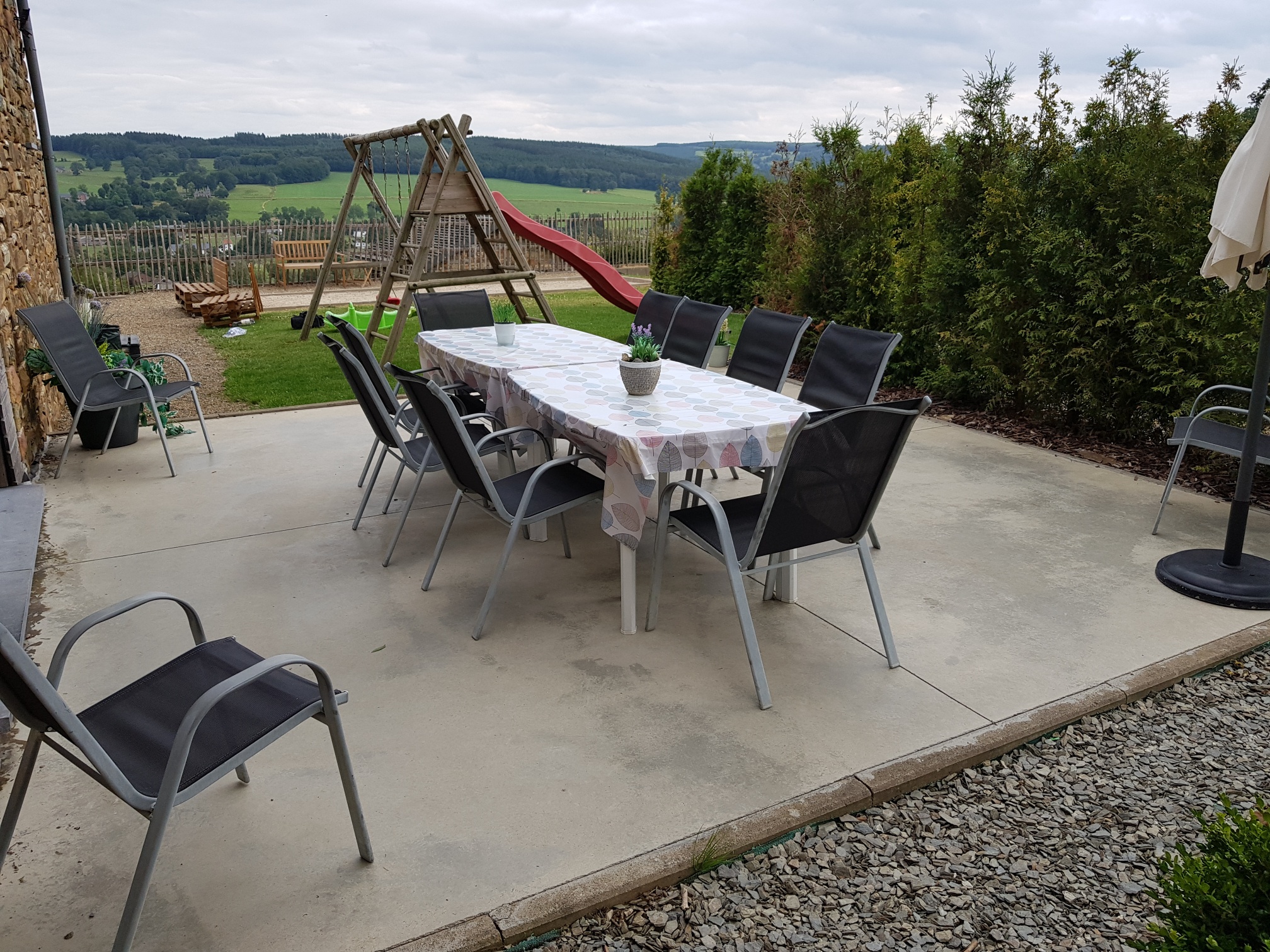 Terrasse rivage