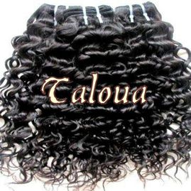 Virgin indian curly hair extension ps