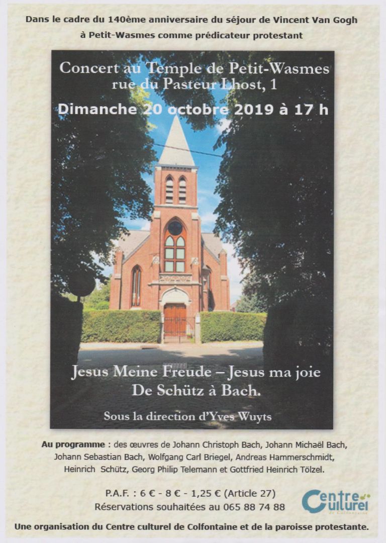 Jesu, meine Freude, - Jésus ma joie - De Schütz à Bach - Petit-Wasmes - 20/10/2019