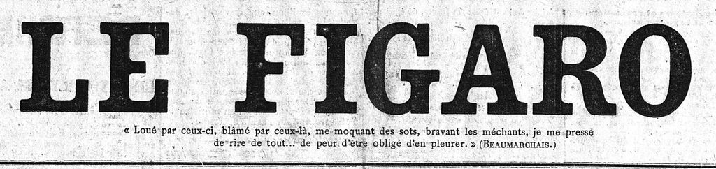 Michka le figaro 29 janvier 1919 titre