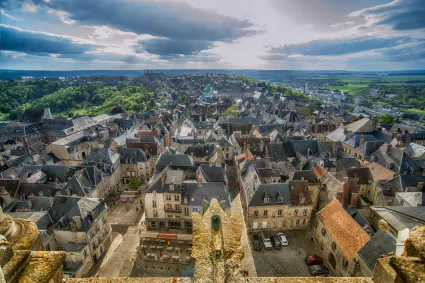 Cathedrale laon horizon bleu 11