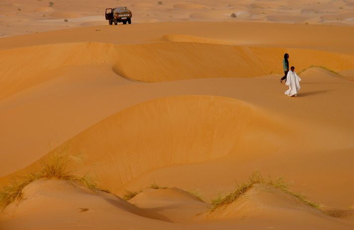 Sahara mauritanie 2cv dunes gps de sert Cyril et Sylvie Sidatty 1