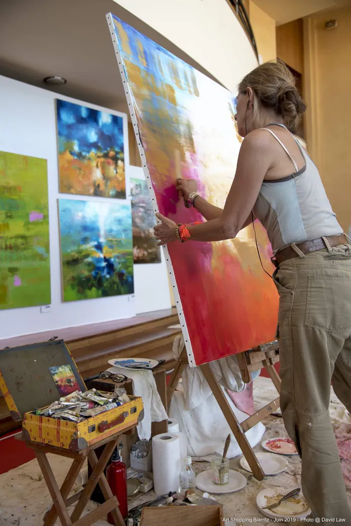 Peinture en live biarritz 2019