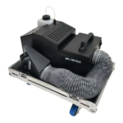 Pack 1 x machine a fumee lourde 1200w flight case