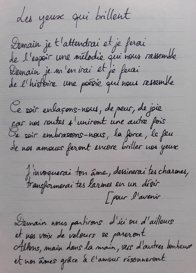 Image les yeux qui brillent