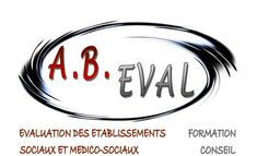 Logo AB EVAL AB-EVAL AB.EVAL A.B. EVAL ABEVAL évaluation externe habilitation ANESM HAS