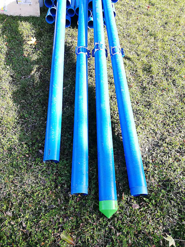 Forage eau crepine pvc