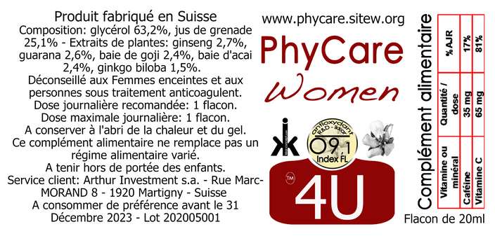 PhyCare 4G Women Boite Etiq 03