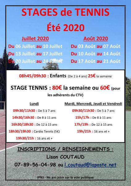 Affiche stages tennis ete 2020 A4
