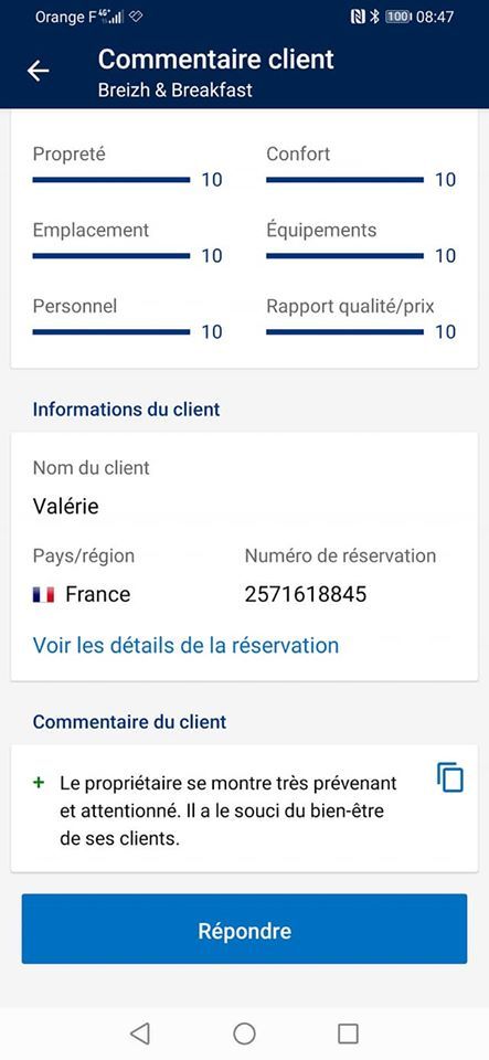 Commentaires et notes booking 3