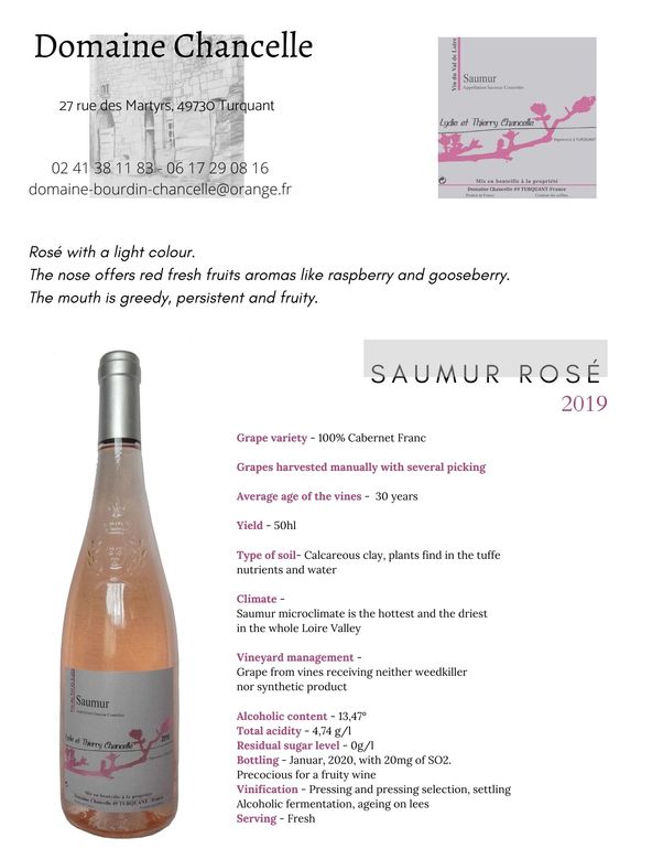 Saumur rose 2019