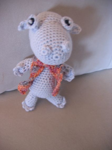 Crochet hippopotame