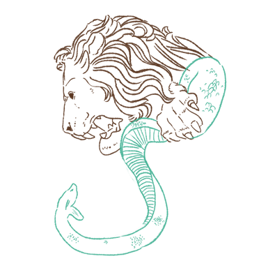 Lion-serpent-fontaine