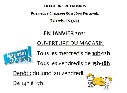 Magasins de Péruwelz - Horaire des ventes