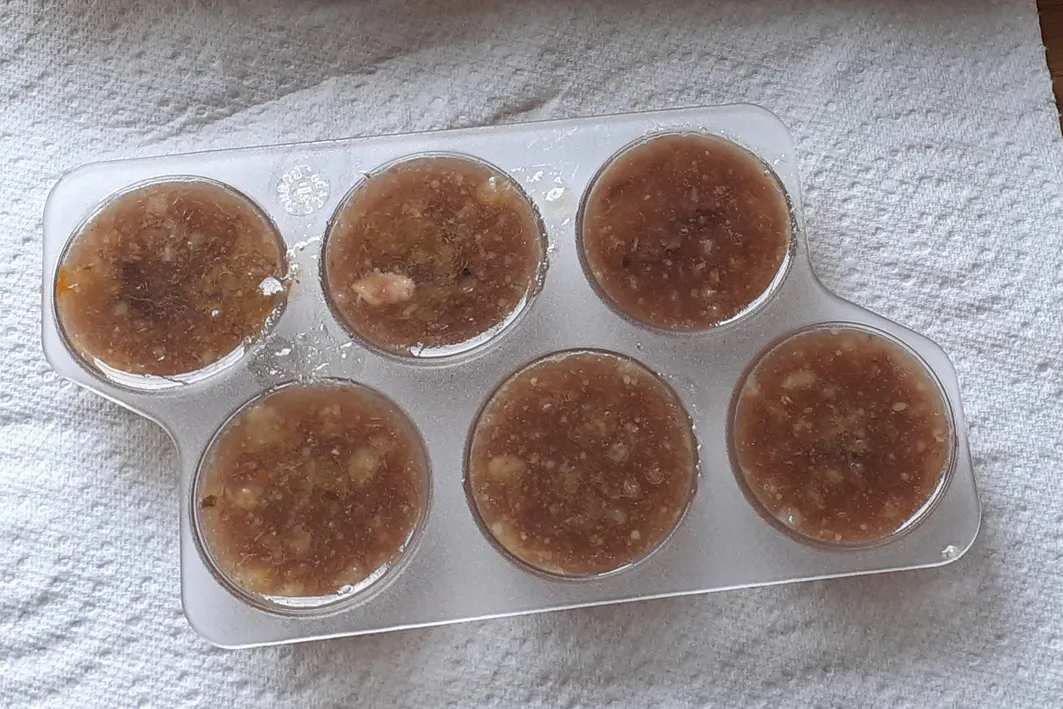 Astuces gourmandes pour chien et chat - Réalisation à base de jus de viande (niveau très facile)