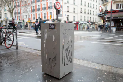 plus de poubellle, moins de graffitis