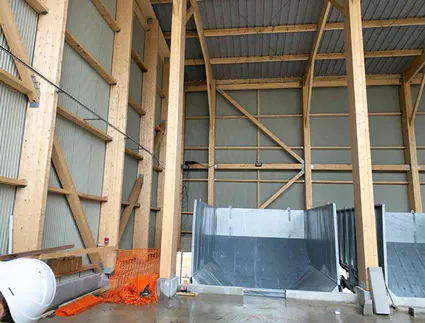 Realisation d une installation complete d une usine de traitement des dechets