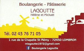 Sponsors du club : Boulangerie et Patisserie de la Chapelle St Rémy 