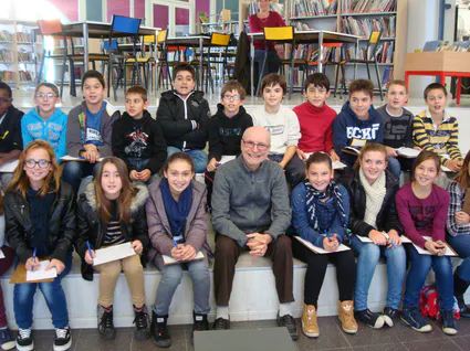 Michel photo a lezignan avec les enfants nov 2013