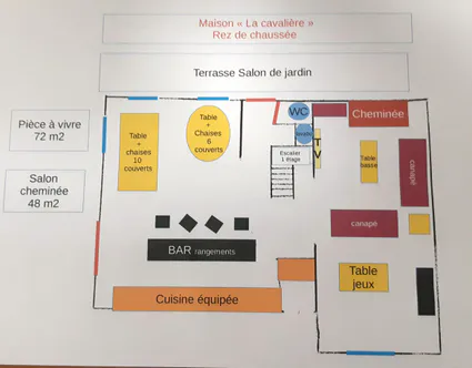 Maison de vacances la cavaliere rez de chaussee