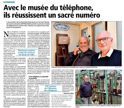 L'inauguration du Musée du Téléphone dans la presse