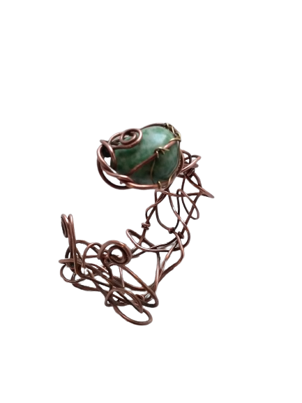 Arthur bracelet jade bicolore et cuivre par abaella 2 