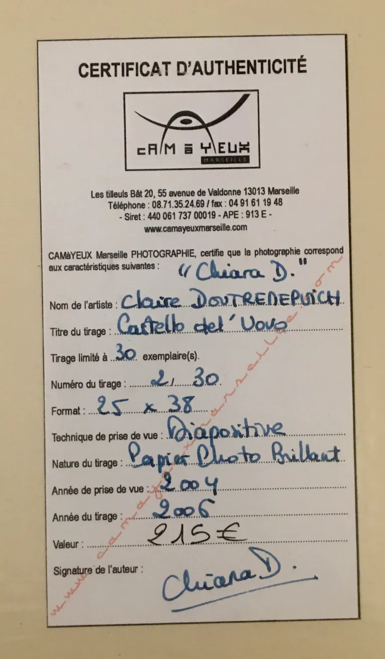 Certificat castello