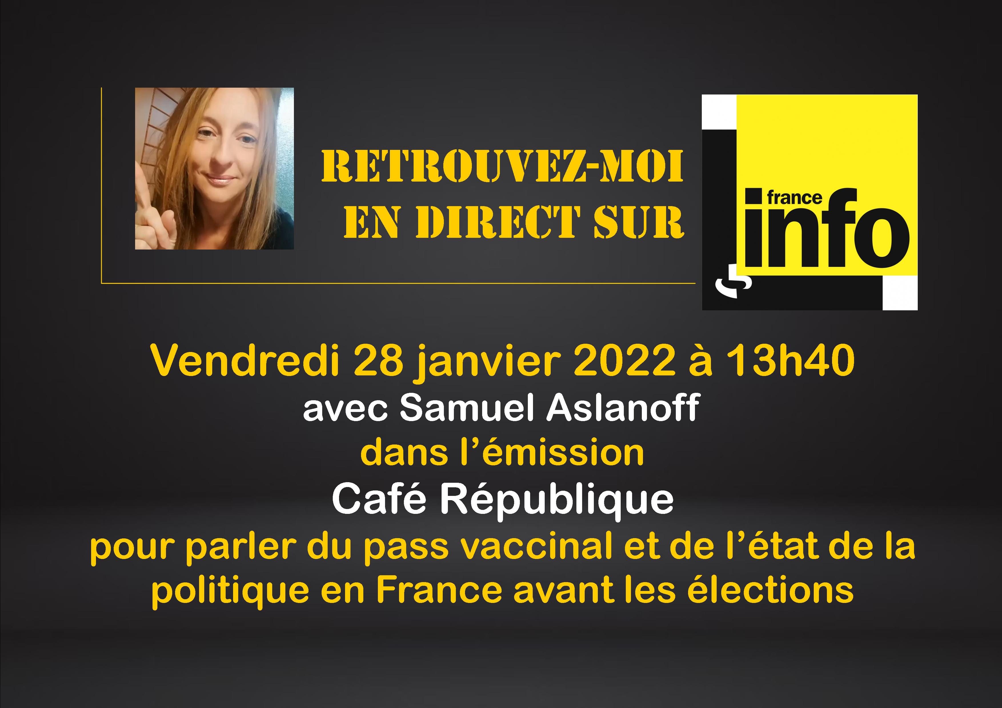 Emission radio France Info Sophie Germaneau 