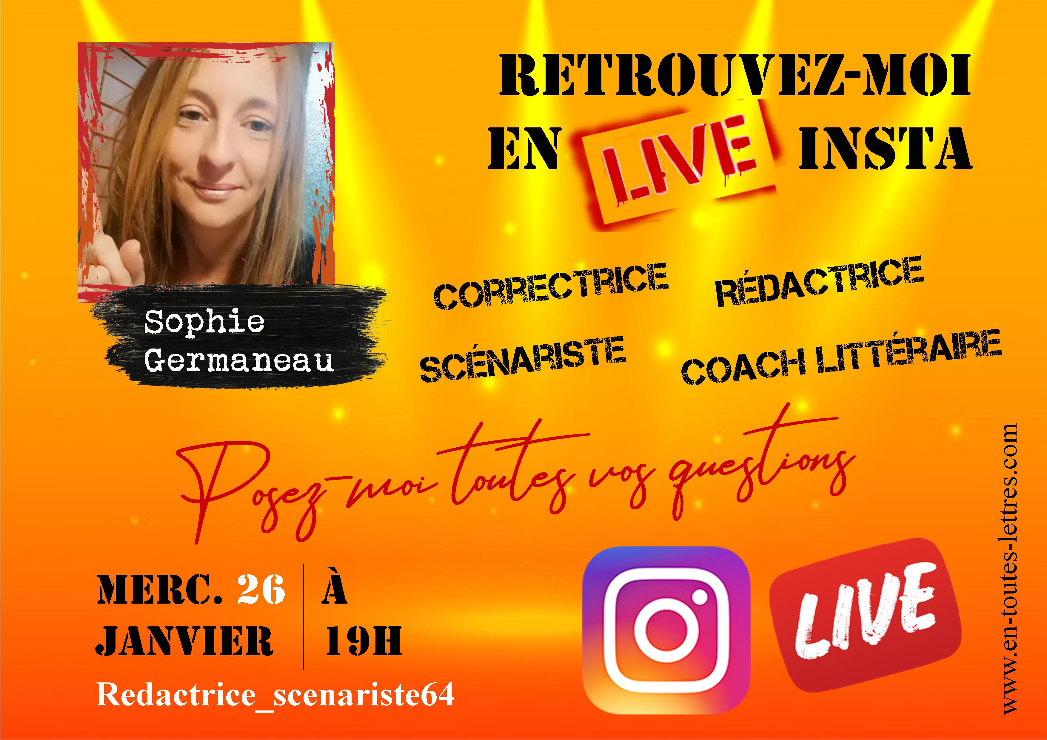 instagram live
redacteur correcteur scenariste Pau 