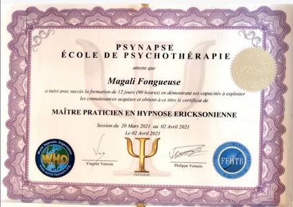Diplome mp hypnose