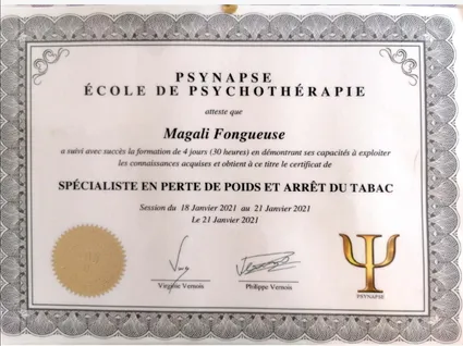 Diplome poids tabac