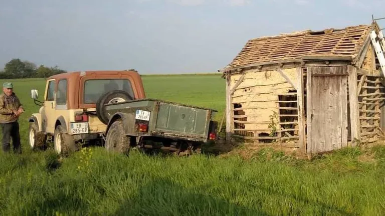 Restauration d'une cabane de vigne