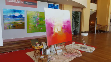 Live painting casino biarritz