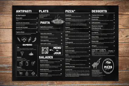 Set de table la pizza d en face